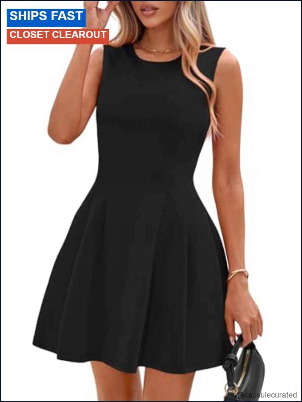 PRETTYGARDEN Women's A-Line Sleeveless Mini Cocktail Dress